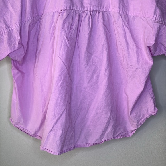 Universal Thread Short Sleeve Cropped Blouse in Lavender Women's Size XXL - Picture 9 of 9